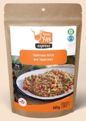 Happy Yak Express Teriyaki Rice, Gourmet Freeze Dried Meal, 165-g