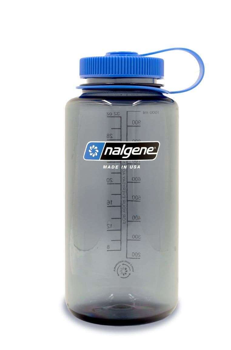 Nalgene Sustain® Wide Mouth Water Bottle, Grey, 1 L