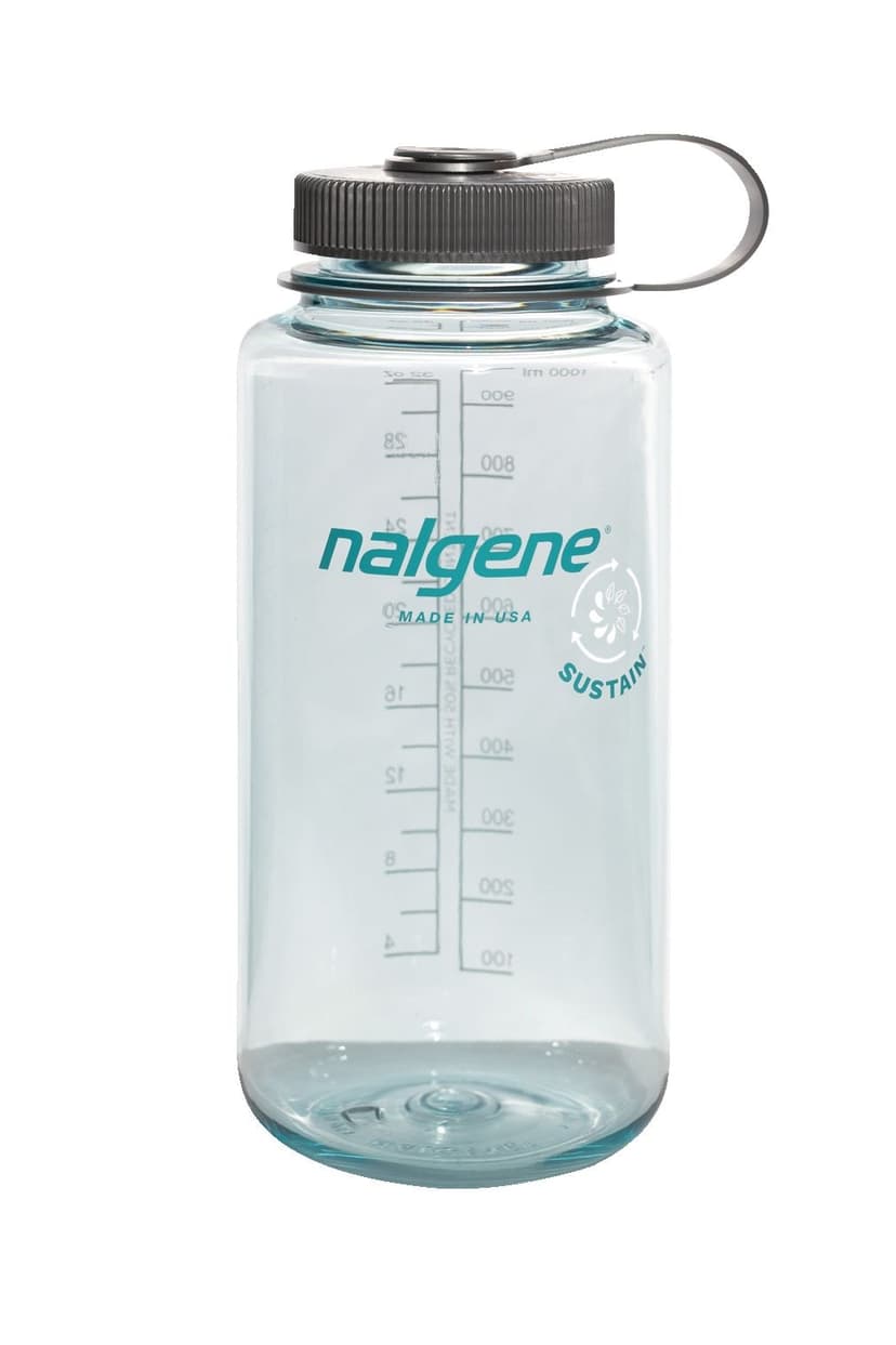 Nalgene Sustain® Wide Mouth Water Bottle, Seafoam, 1 L