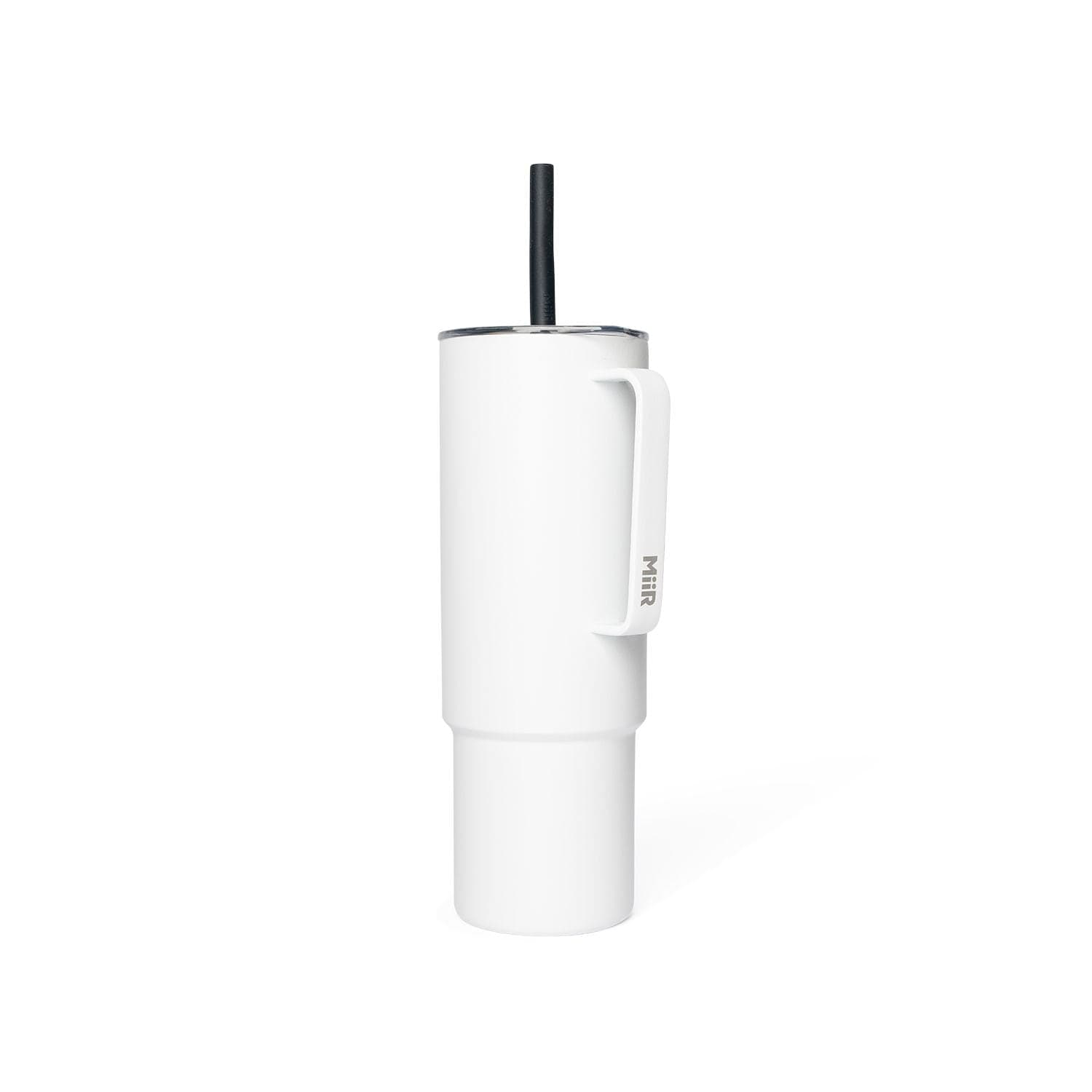 MiiR Stainless Steel Insulated All Day Straw Cup with Handle, White, 32-oz