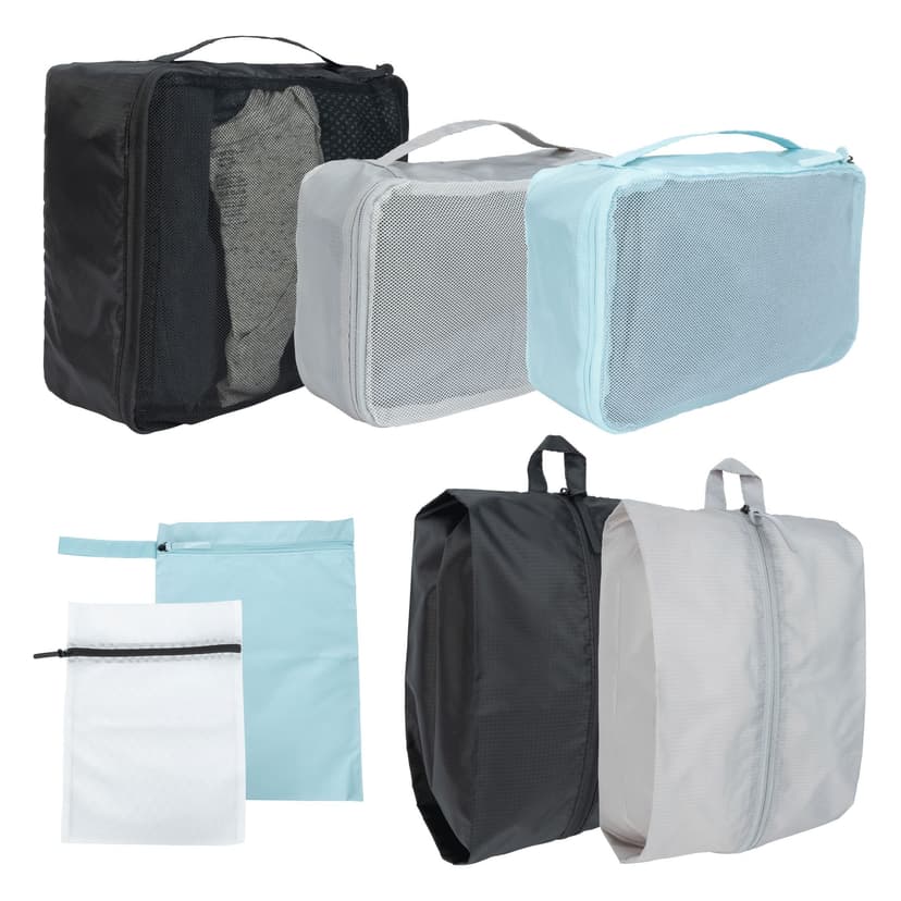 Maple Leaf Packing Travel Organizer Set, Assorted Colours, 7-pc