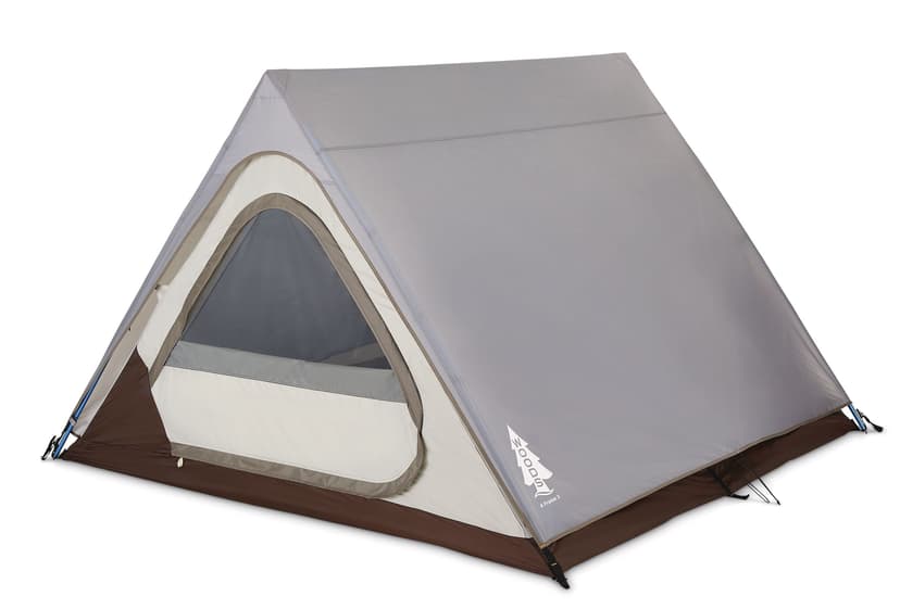 Woods Heritage A-Frame 3-Season, 3-Person Camping Tent w/ 2-Doors, Rain Fly & Carry Bag