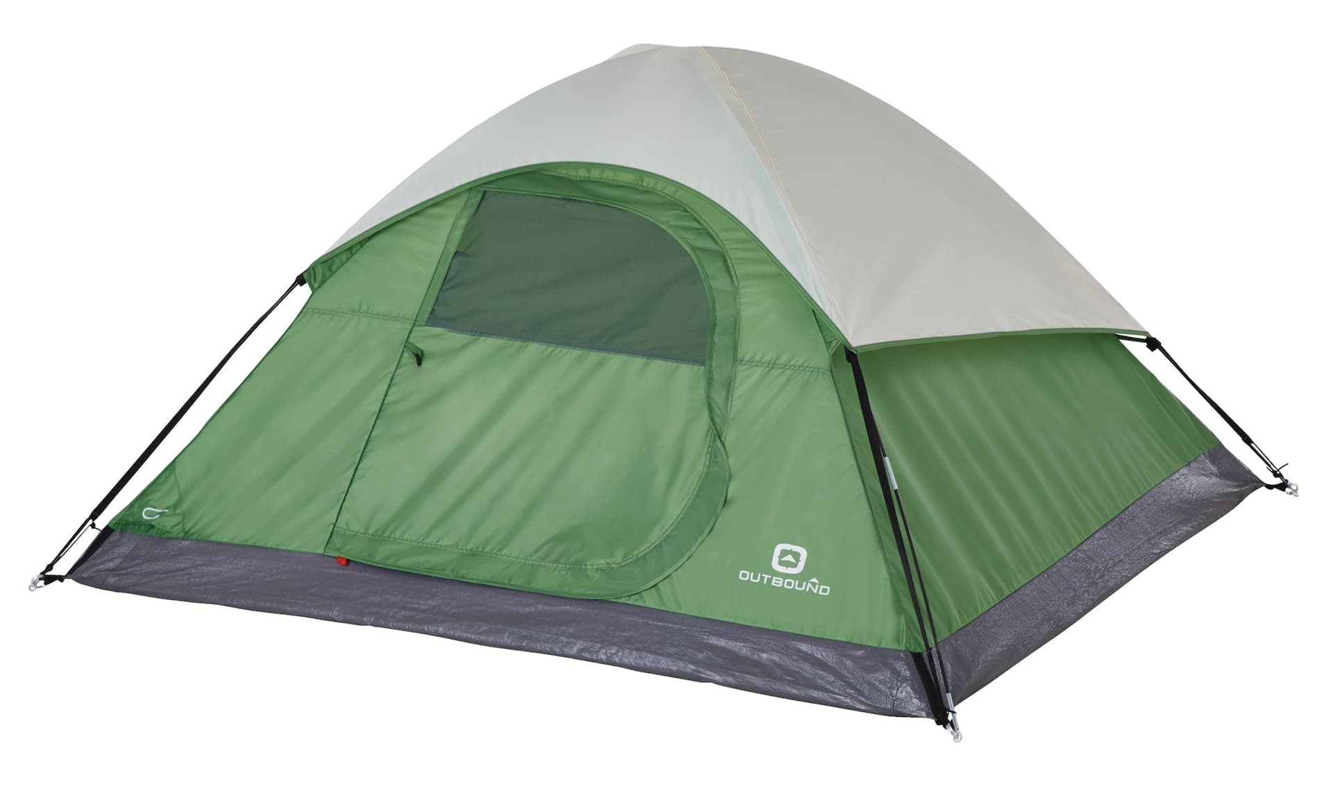 Outbound Youth Kids' 3-Season, 2-Person Easy Set-Up Camping Dome Tent w/ Rain Fly & Carry Bag
