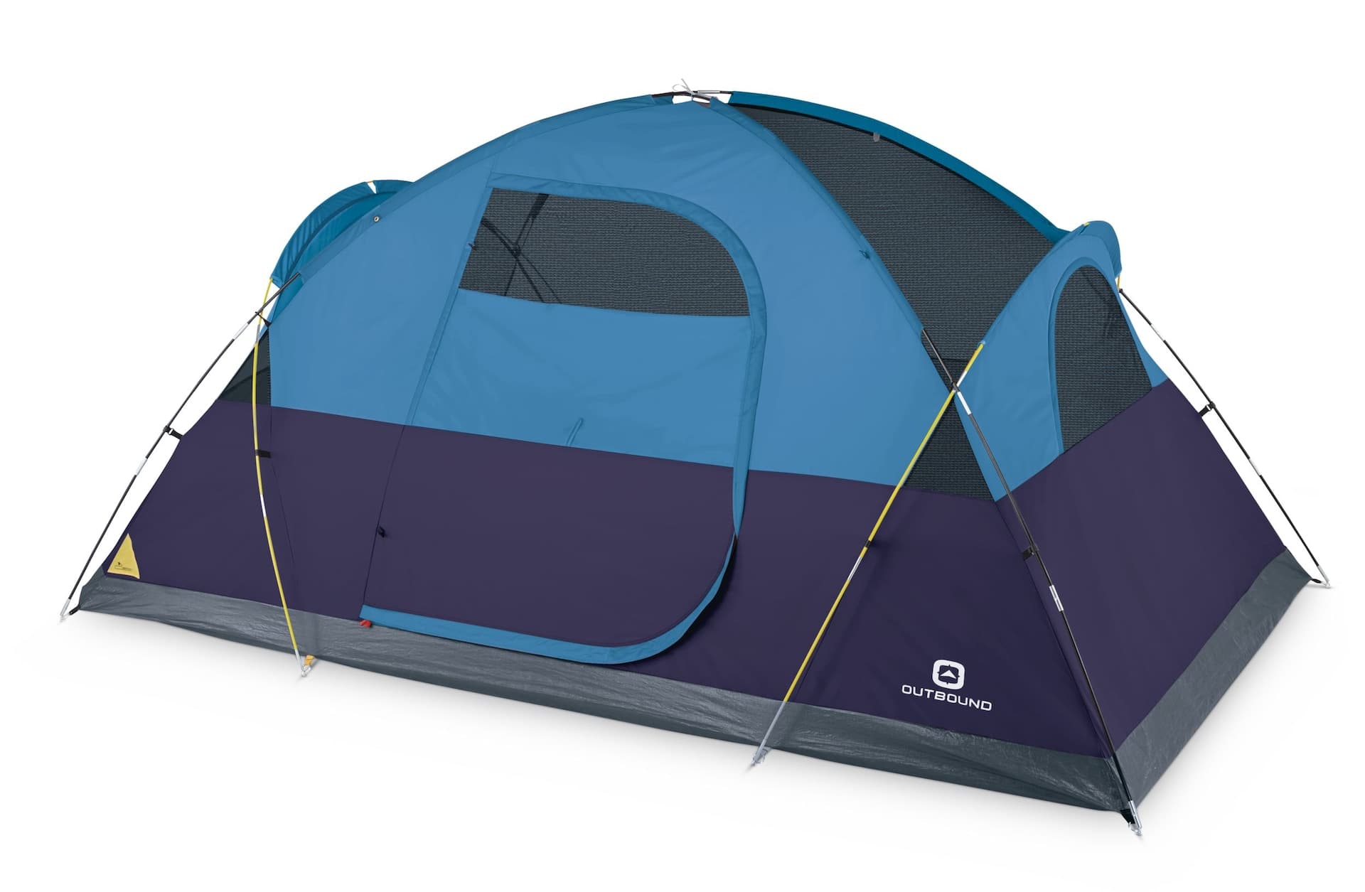 Outbound 3-Season, 6-Person Extended Camping Dome Tent with Rain Fly & Carry Bag