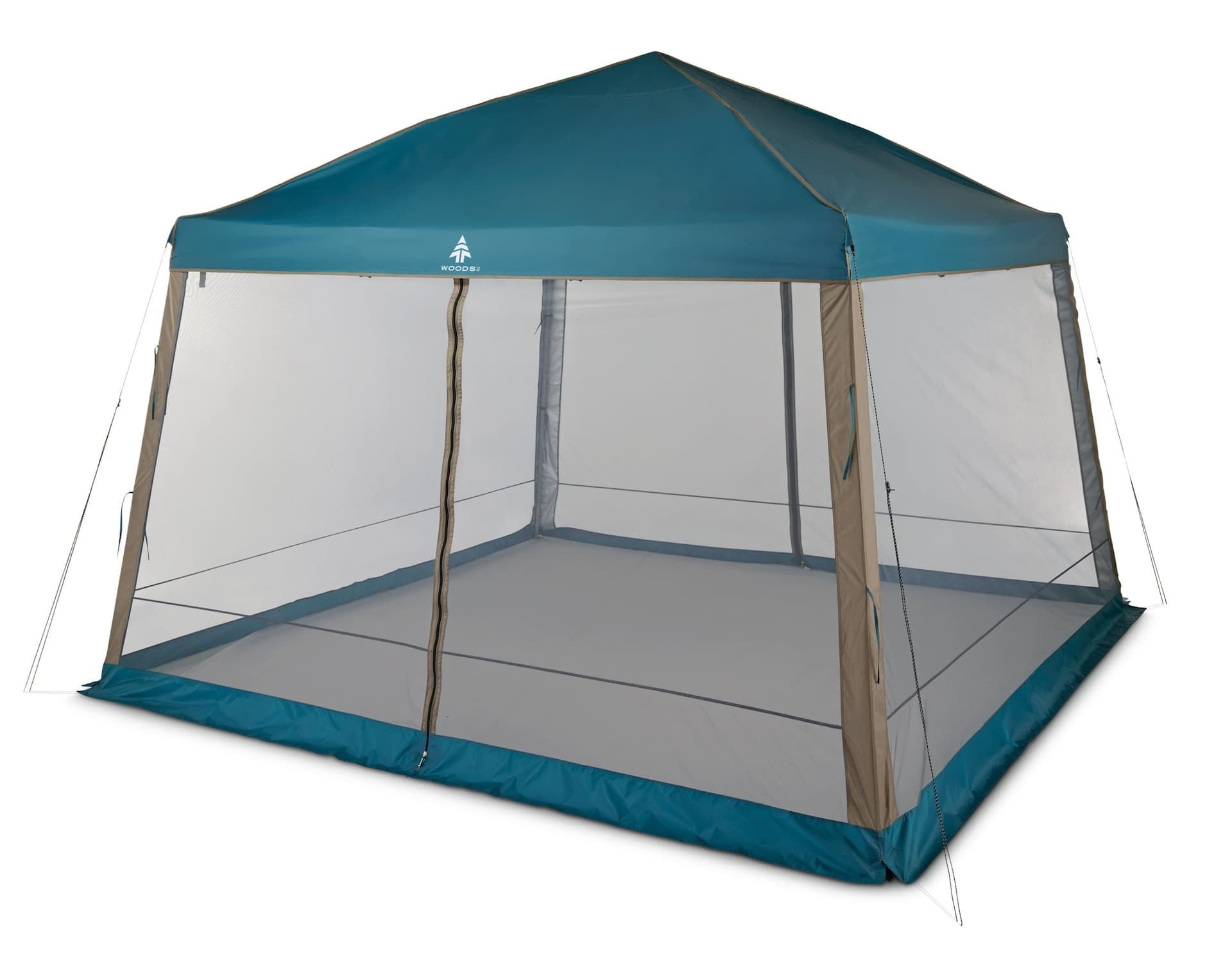 Woods™ Reign Instant 2-Door Screen House, 12-ft x 12-ft, Pop-Up Design