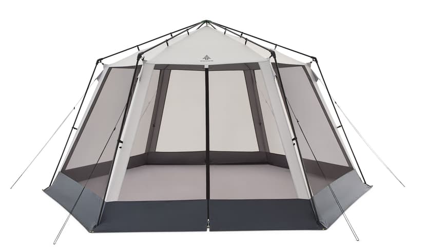 Woods Chalet Hexagon 2-Door Screen House/Canopy Tent/Gazebo Camping Shelter, 14-ft x 12-ft