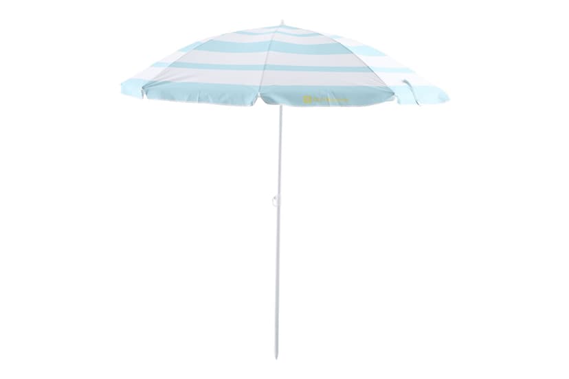 Outbound Beach Umbrella, Portable Striped Sun Shade w/ Pointed Sand Pole, Assorted, 6-ft