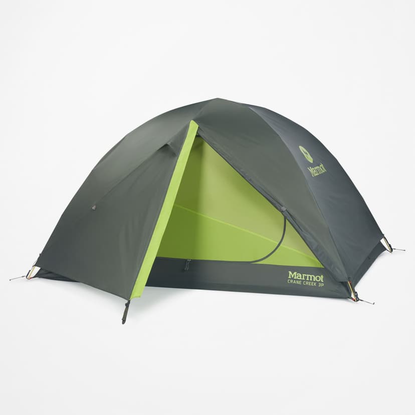 Marmot Crane Creek 3-Person Compact Dome Tent with Rain Fly, For Backpacking/Camping, Multi-Colour