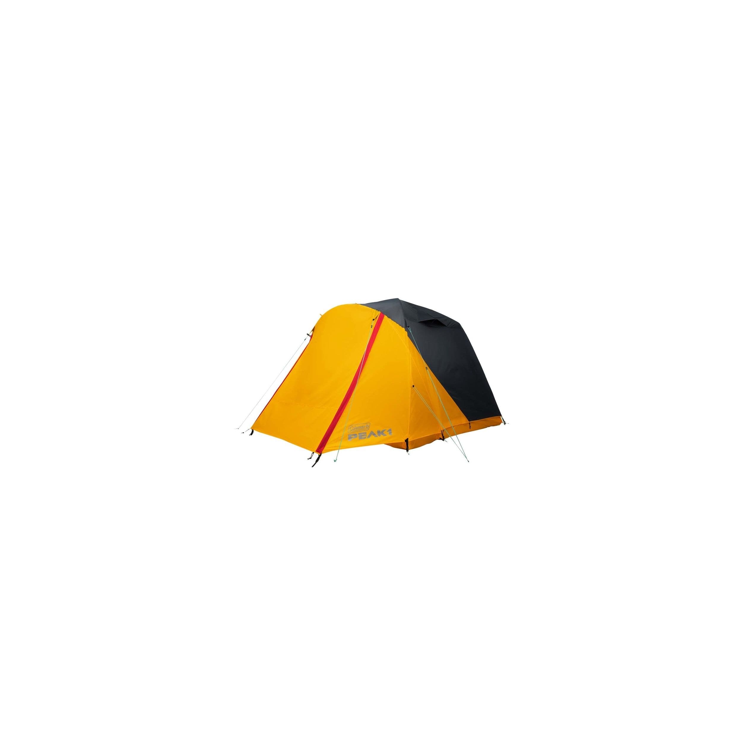 Coleman Peak1™ 4-Person Waterproof Dome Tent with Starview Window, For Backpacking/Camping/Hiking, Yellow