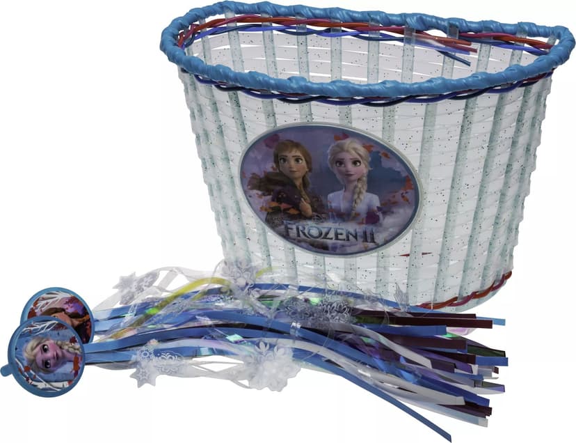 Disney Frozen 2 Kids' Bike Basket for Bicycles, Trikes & Scooters, Purple