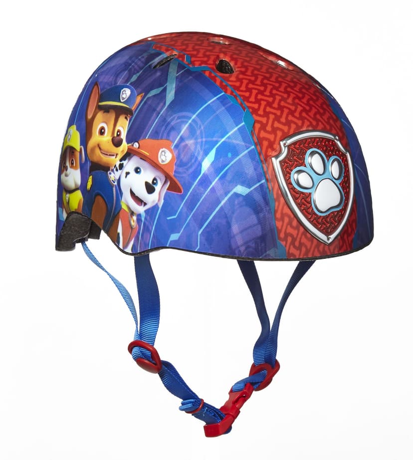 Paw Patrol Multi-Sport Kids' Bike Helmet w/ Adjustable Straps, Blue/Red, Ages 5+