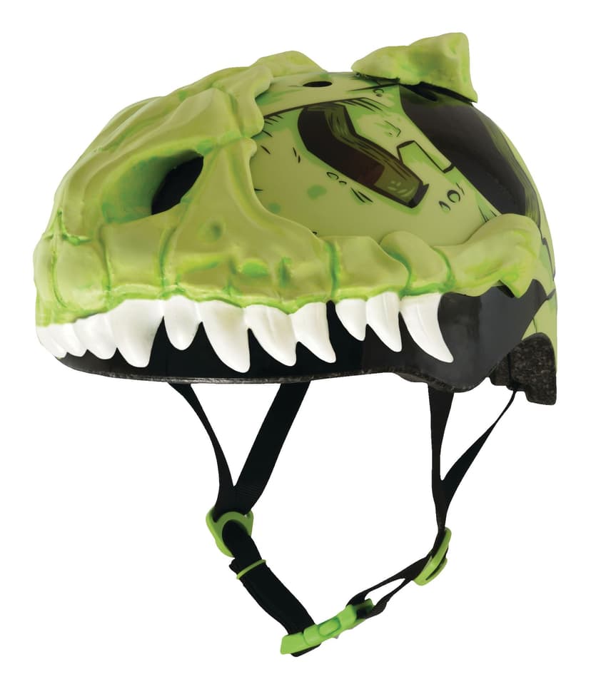 Raskullz T-Bone Multi-Sport Kids' Bike Helmet w/Adjustable Straps, Green, Ages 5-13
