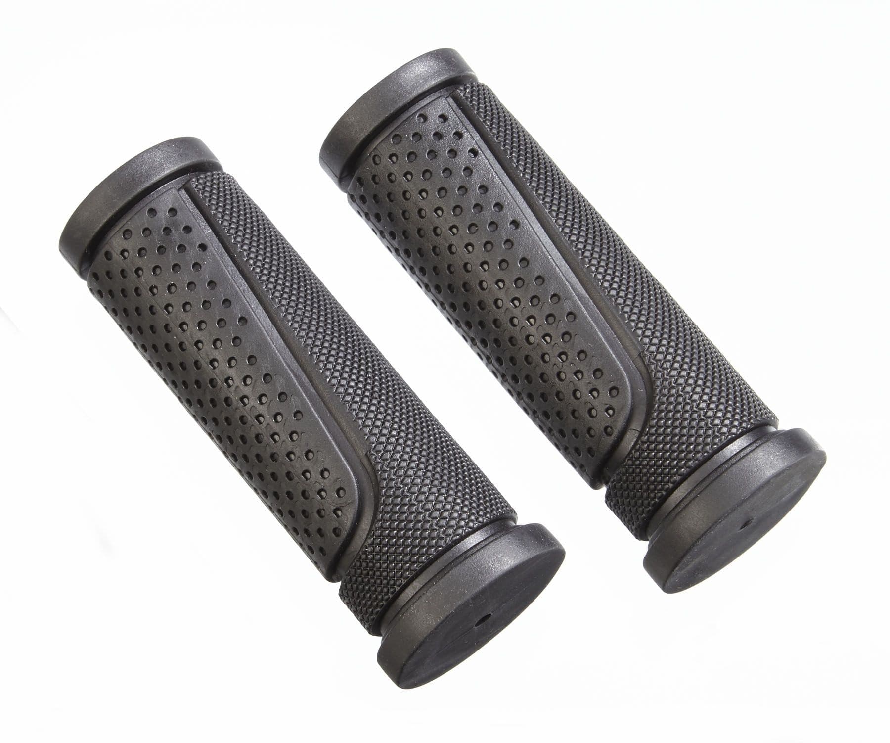 Supercycle Twist Rubber Bike Handlebar Shifter Grips, Black, 22.2x91-mm, 2-pk