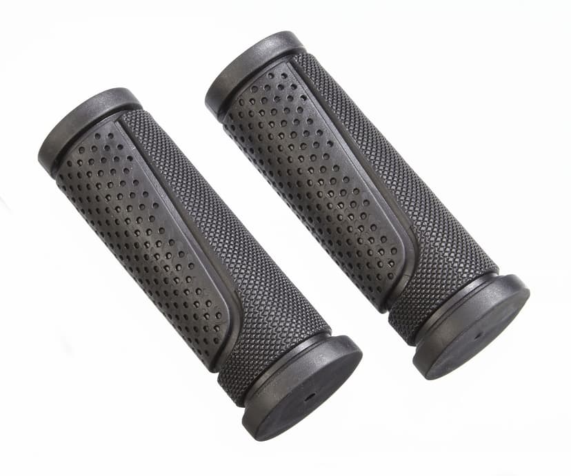 Supercycle Twist Rubber Bike Handlebar Shifter Grips, Black, 22.2x91-mm, 2-pk