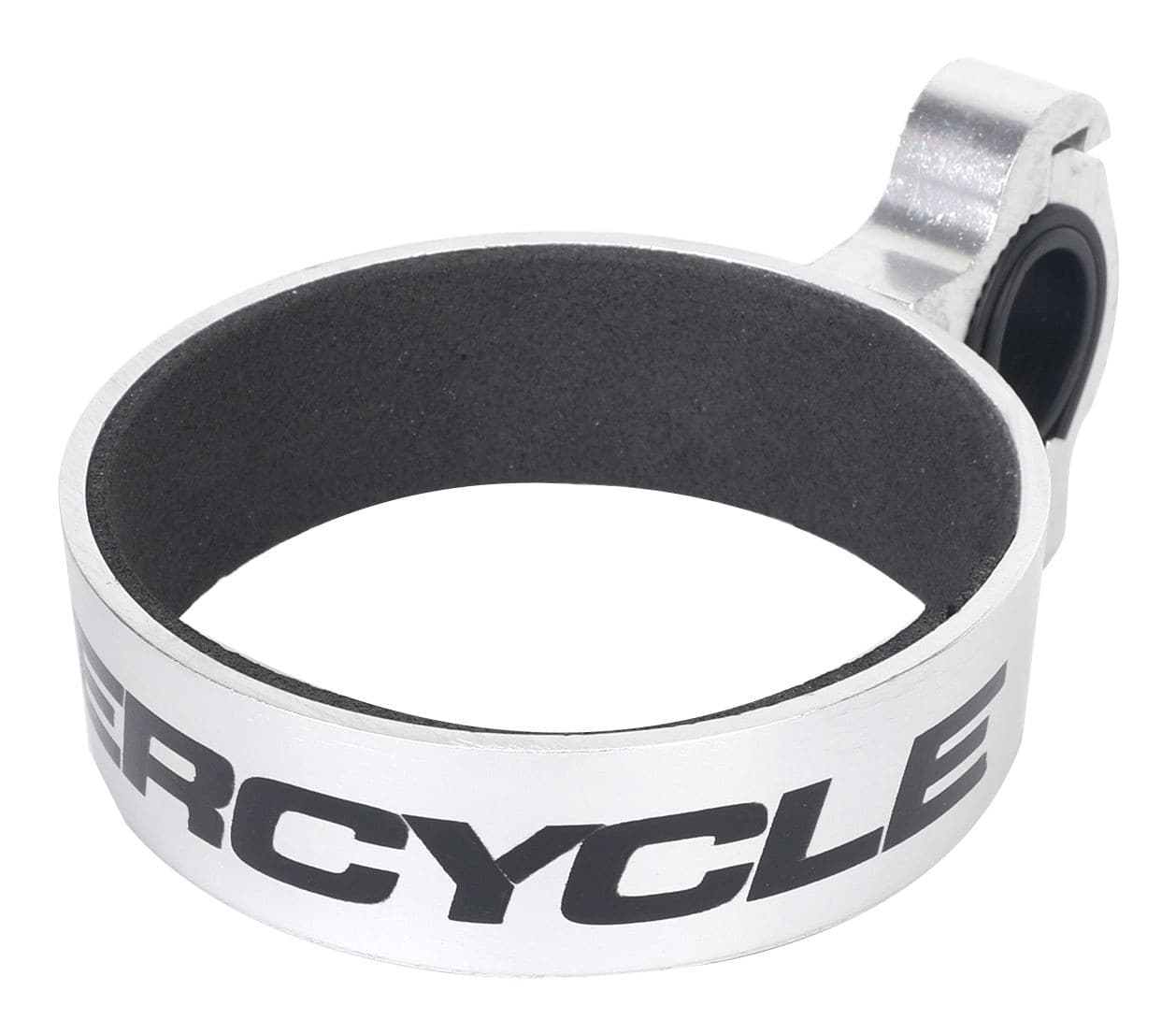 Supercycle Traveler Aluminium Handlebar Bike Cup/Bottle Holder w/Rubber Ring, Silver