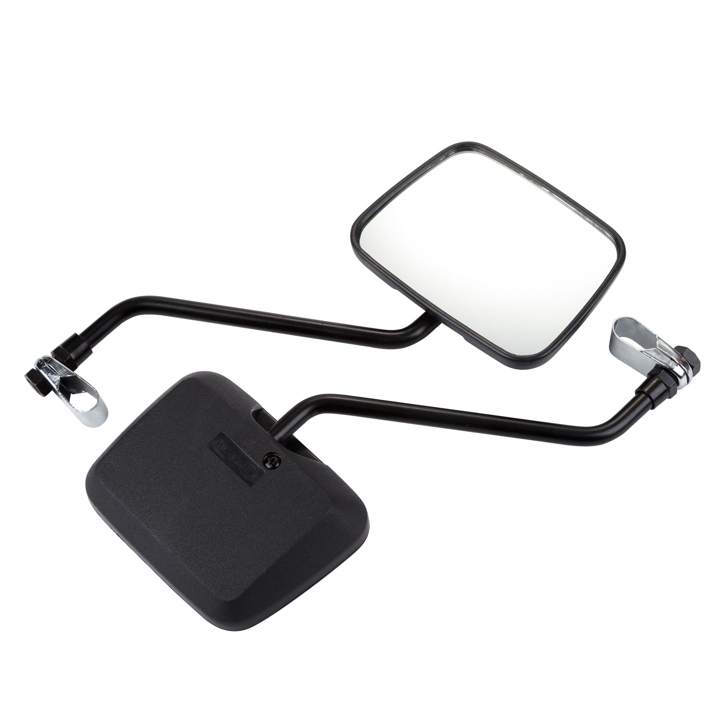 Supercycle Steel Large Rear-View Handlebar Bike Mirror, Black