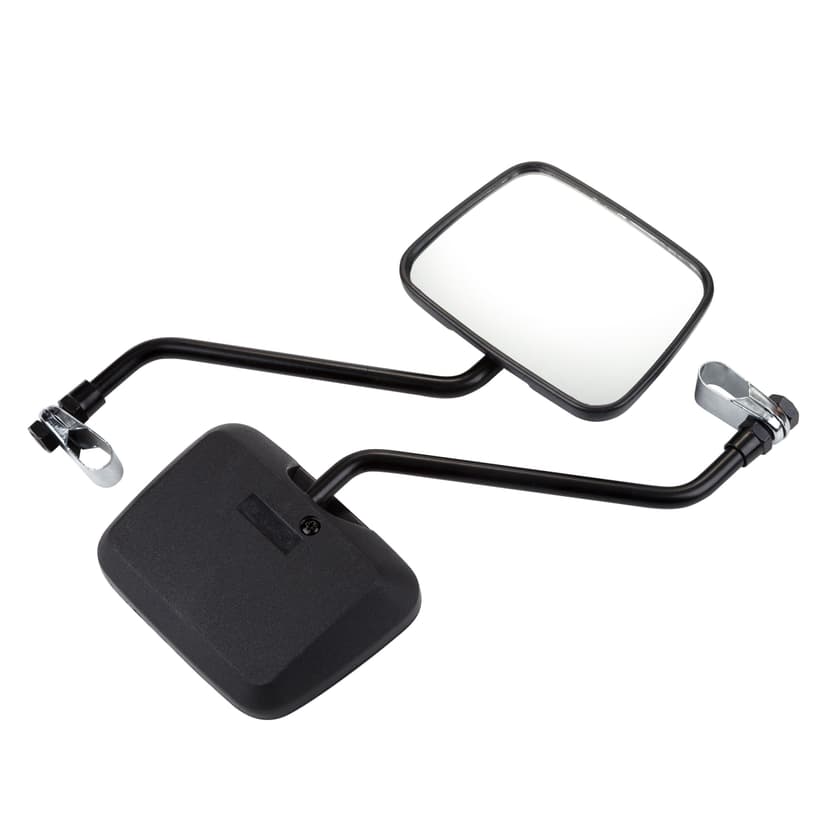 Supercycle Steel Large Rear-View Handlebar Bike Mirror, Black