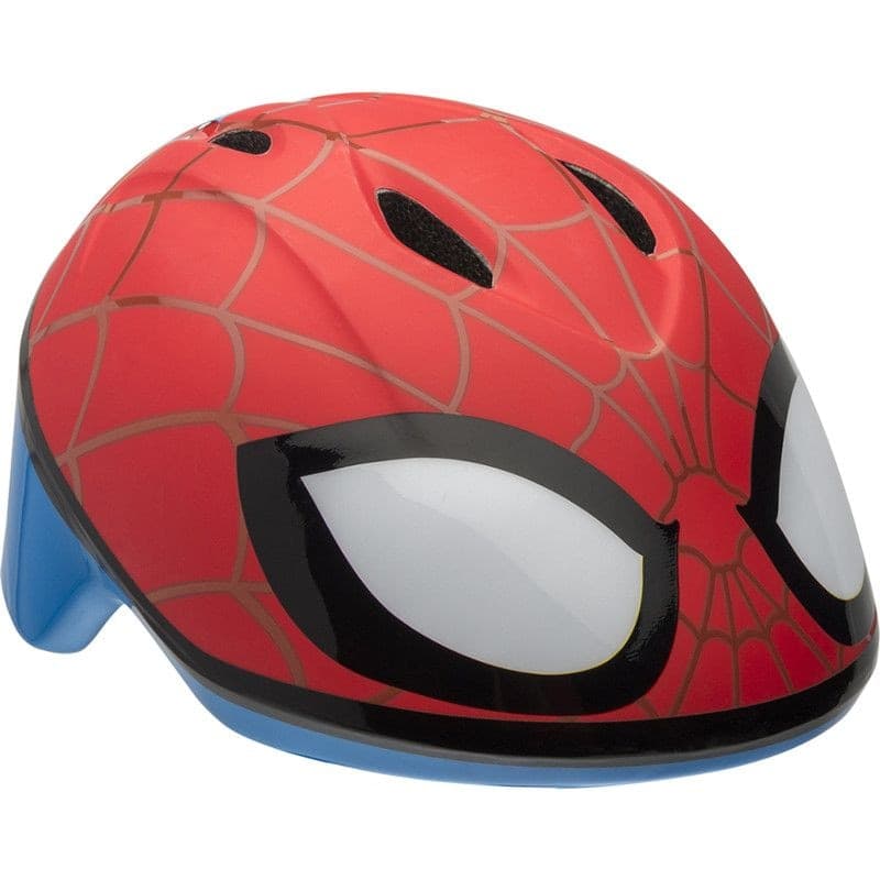 Marvel Spiderman Toddler Bike Helmet w/Adjustable Straps, Blue/Red, Ages 1-5