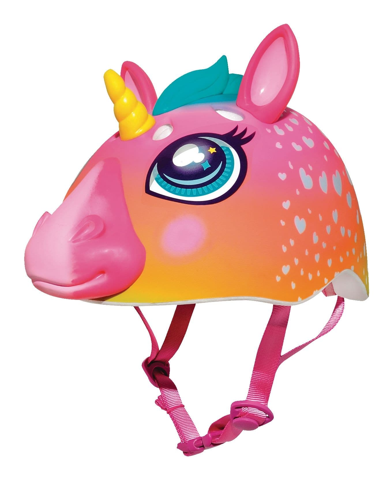Raskullz Super Rainbow Unicorn Multi-Sport Kids' Bike Helmet w/Adjustable Straps, Multi-Colour, Ages 5-13