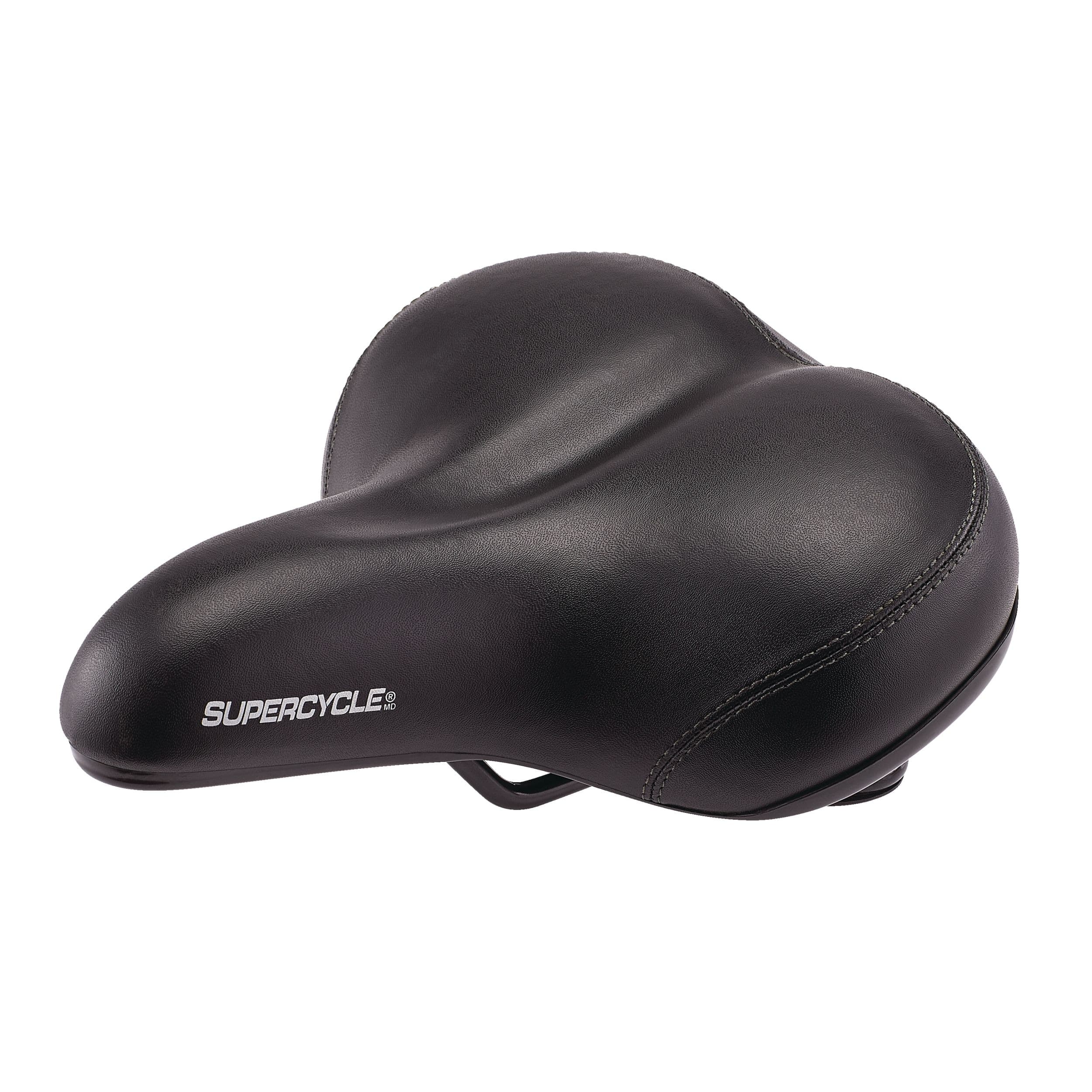 Supercycle Comfort Touring Ergonomic Full-Sized Bike Seat/Saddle, Waterproof, Black
