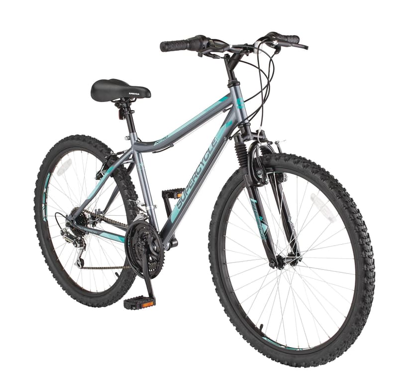 Supercycle Nitro XT Hardtail Mountain Bike, 26-in Wheel, Grey/Blue
