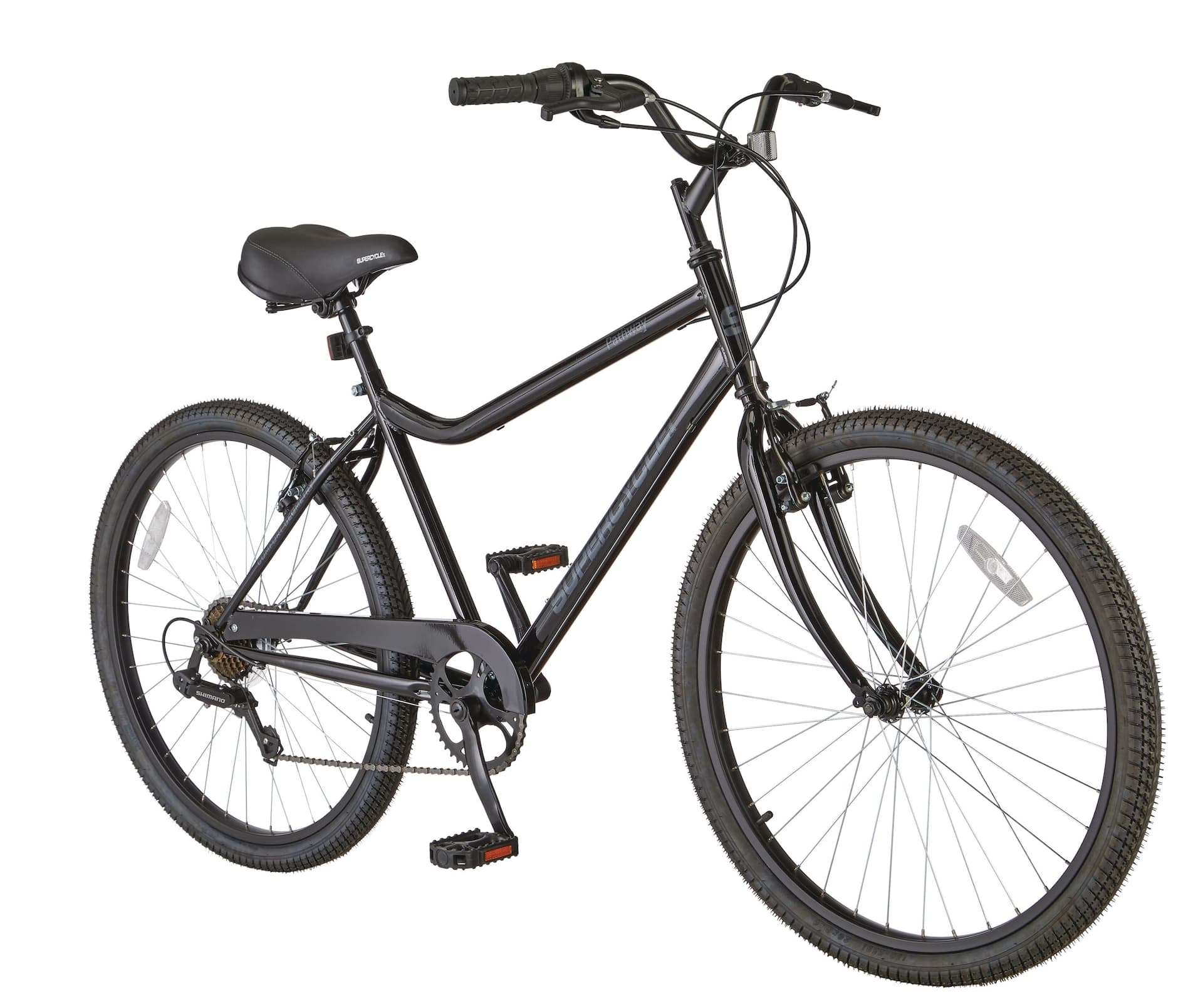 Supercycle Pathway Comfort Bike, 26-in Wheel, Black