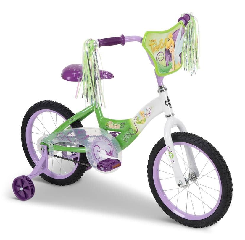 Disney Tinkerbell Kids' Bike, 16-in Wheel, White/Green
