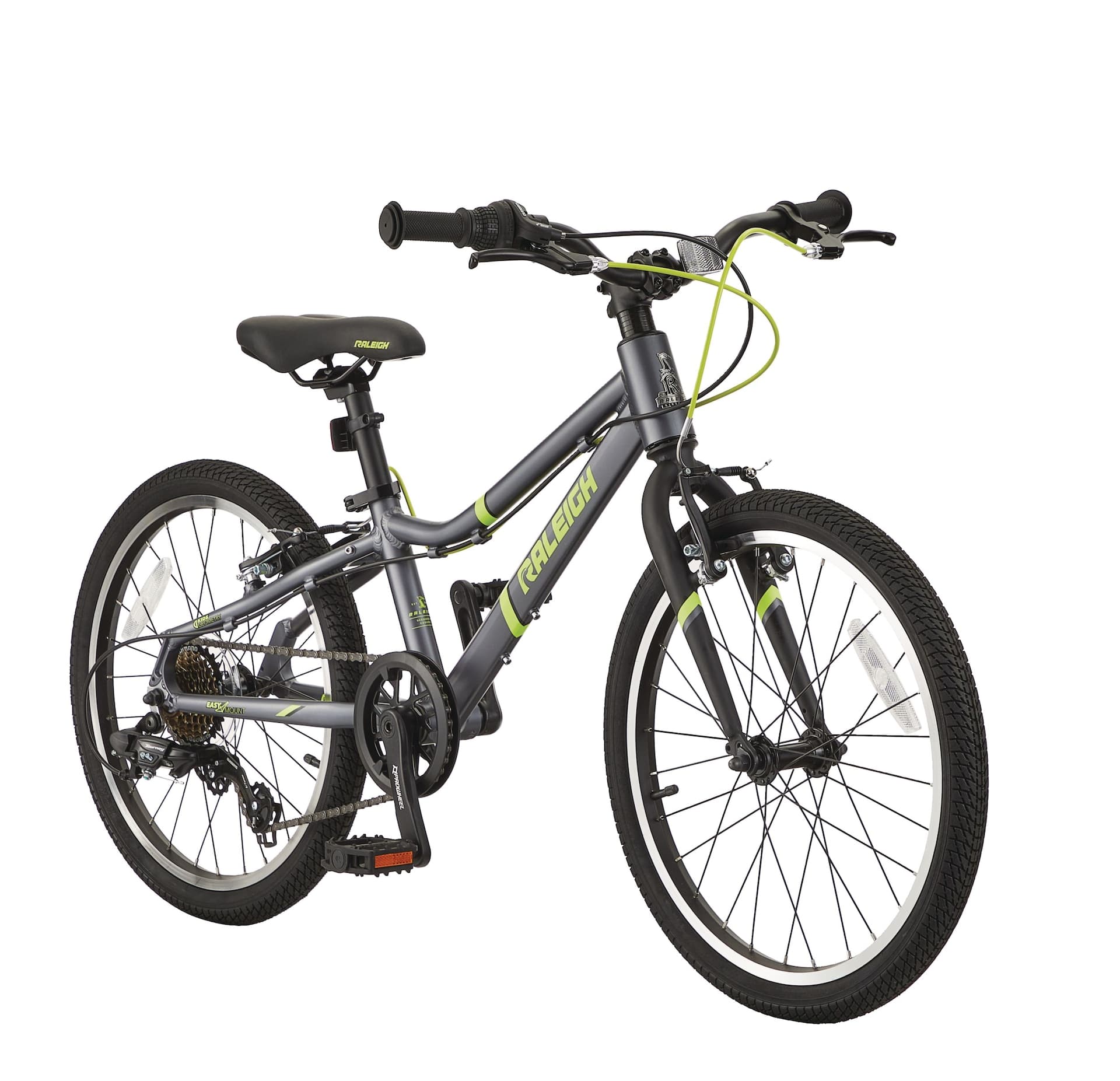 Raleigh Meteor Youth Bike with Reflectors, 7-Speed, 20-in Wheel, Grey