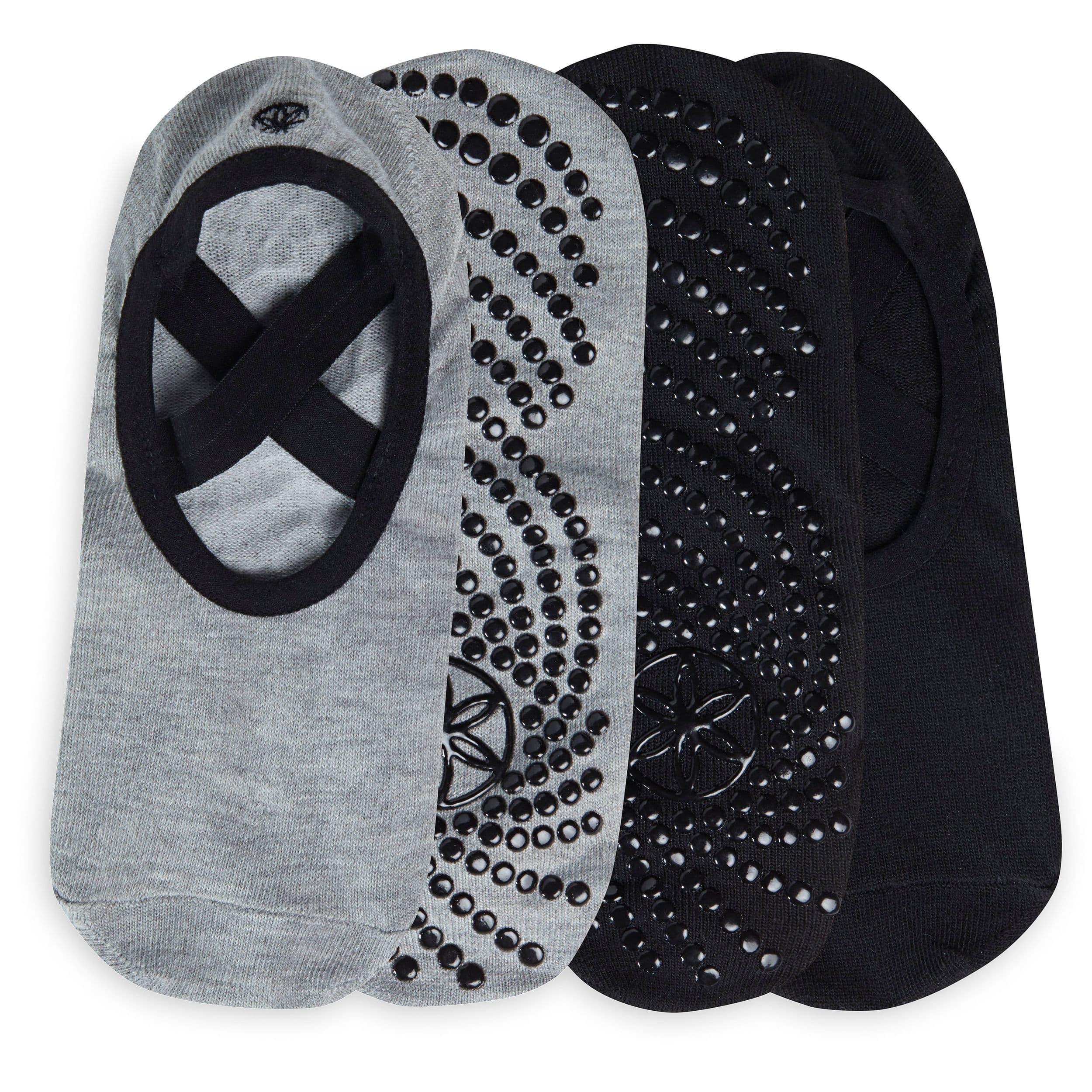 Gaiam Yoga Socks, Dovetail, 2-pk