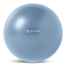 Gaiam Pilates Mini Ab Ball, Light Blue, 9-in