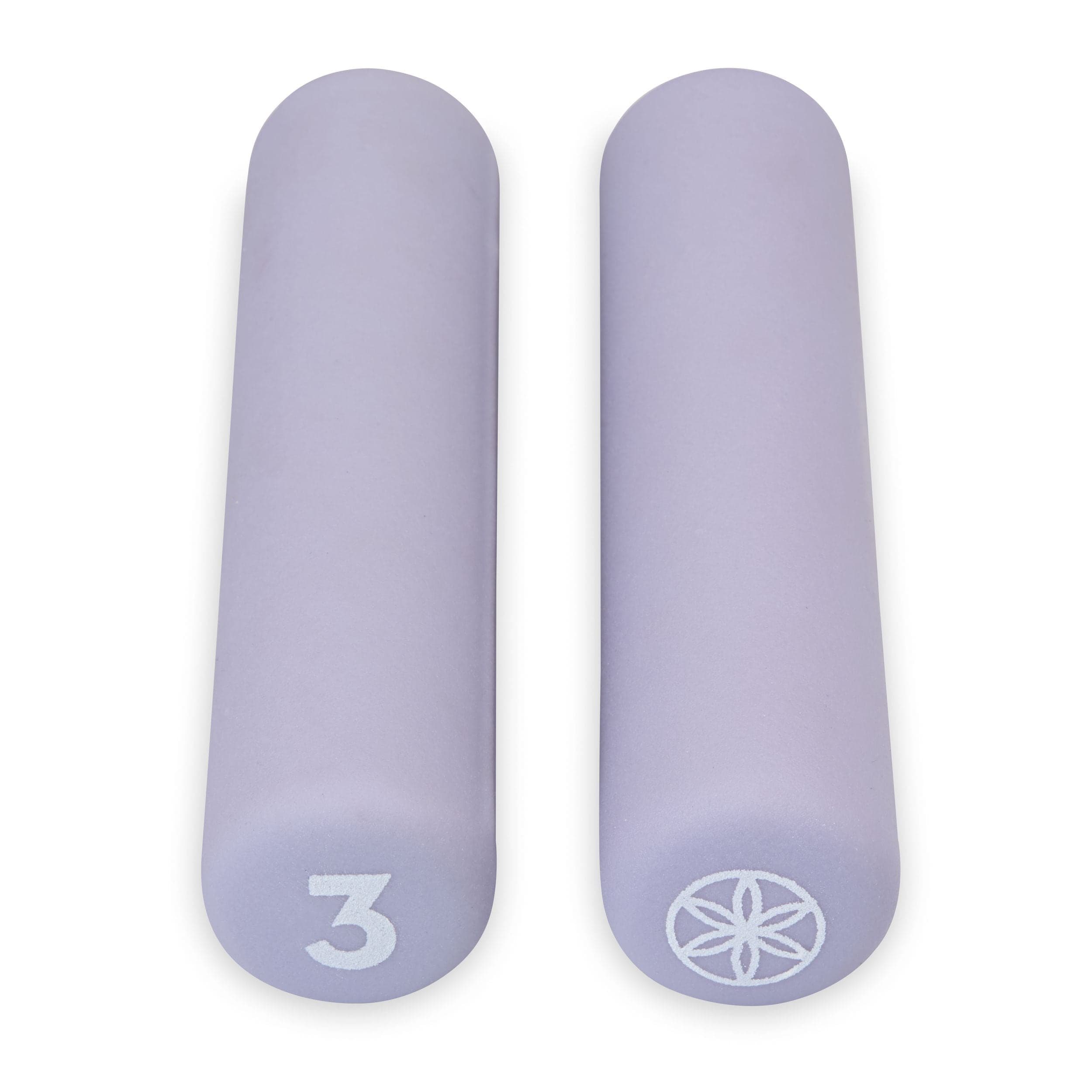 Gaiam Bar Weights, Lilac, One Pair, 3-lb Each