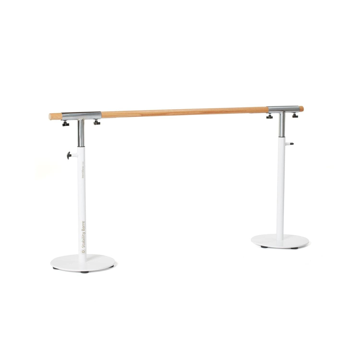 Merrithew Pilates Stability Barre™ for Ballet/Standing Exercises, White, 6-ft, 3 Boxes