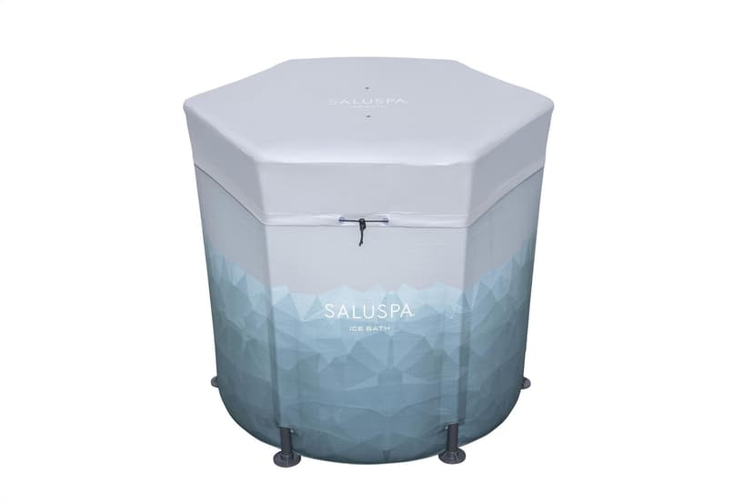 Saluspa Glacier Dip Portable Cold Plunge Ice Bath Pod with Cover, For Athletes & Fitness Lovers, 1-Person, 35-in