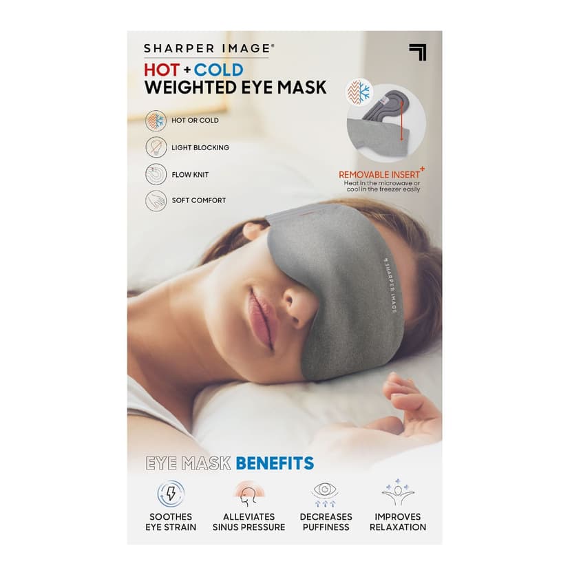 Sharper Image Hot + Cold Weighted Eye Mask with Removable Insert
