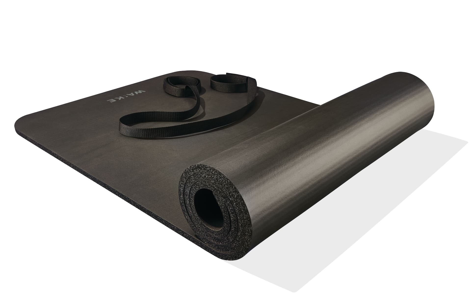 WA:KE Athletic 12mm Fitness Mat, Black