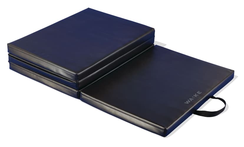 WA:KE Athletic Folding Fitness Mat with Handle, 24x72-in
