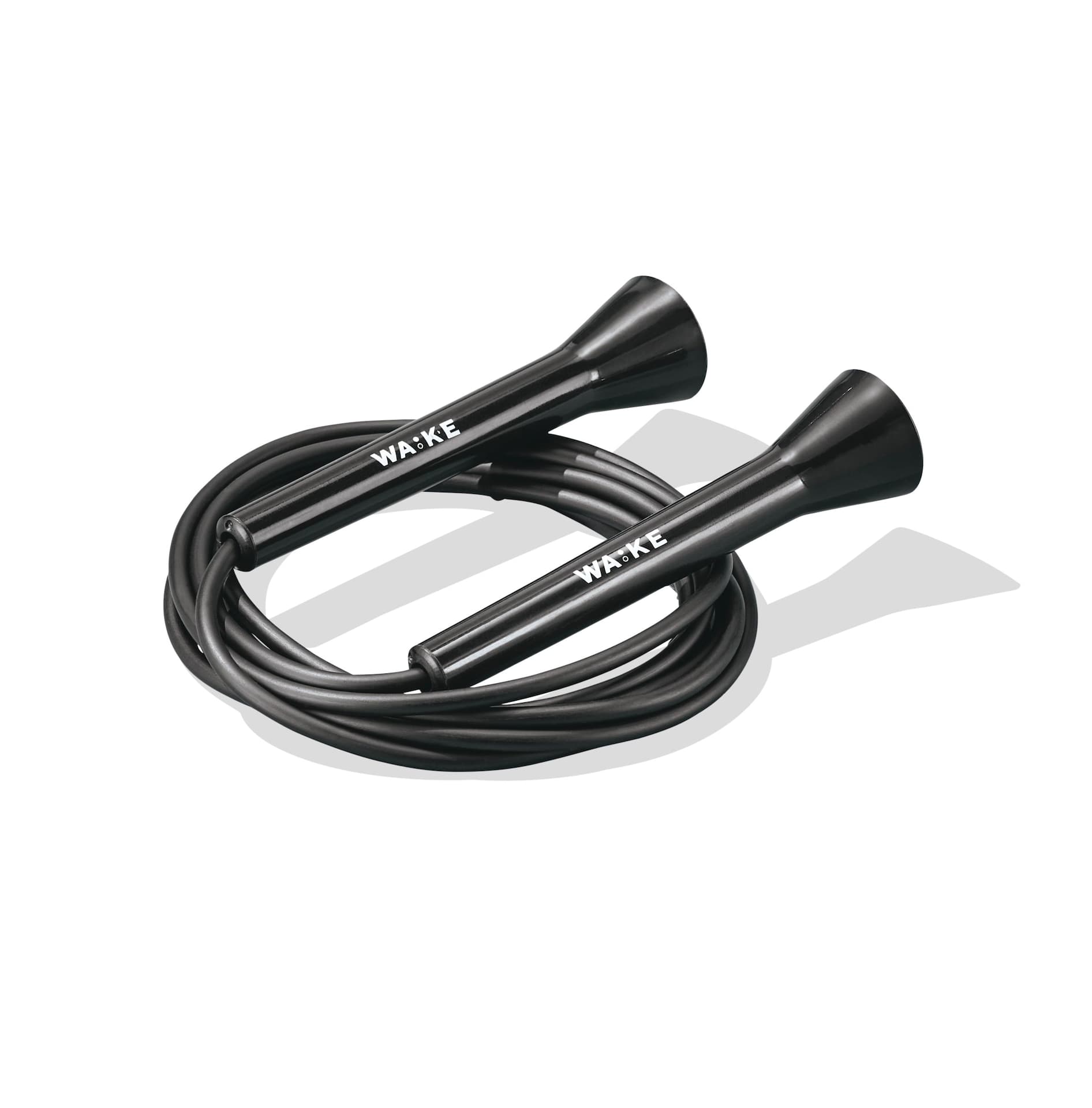 WA:KE Athletic Essential Speed Jump Rope, Black, 9-ft