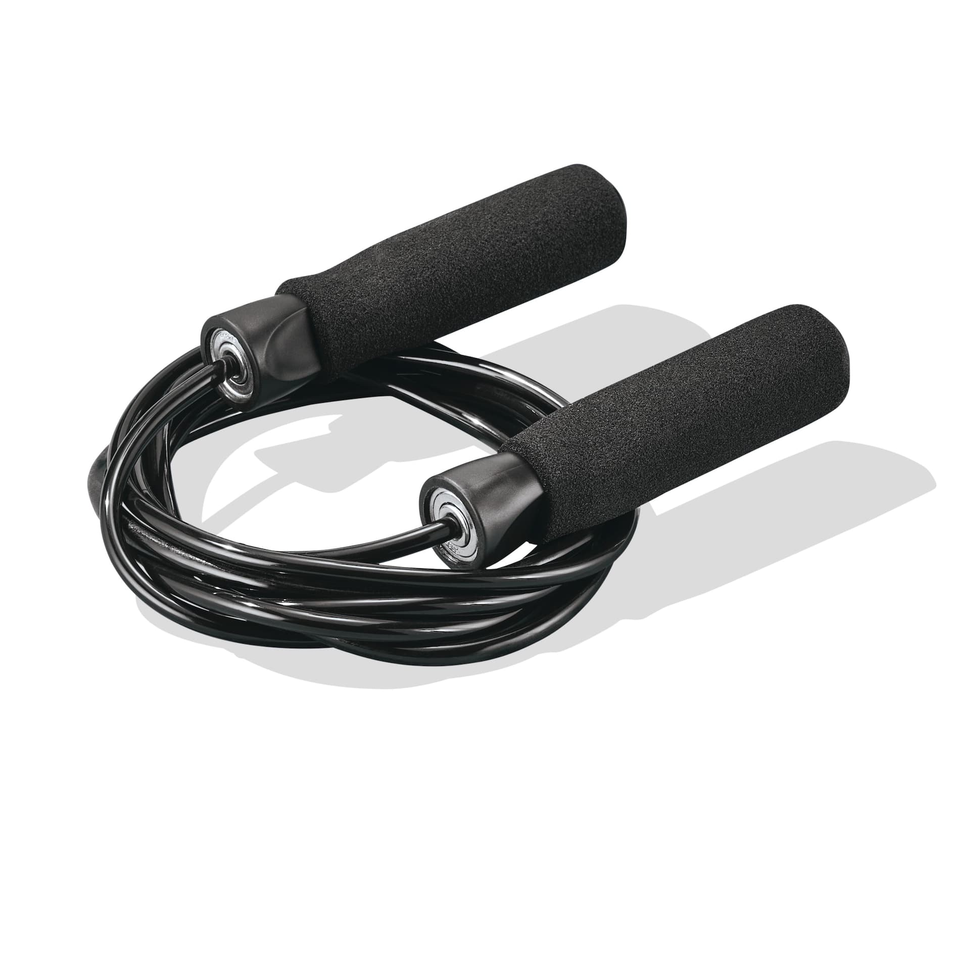 WA:KE Athletic Comfort Grip Speed Jump Rope, Black, 9-ft