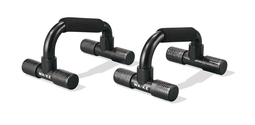 WA:KE Athletic Non-Slip Push-Up Handle Set, Black, 2-pc