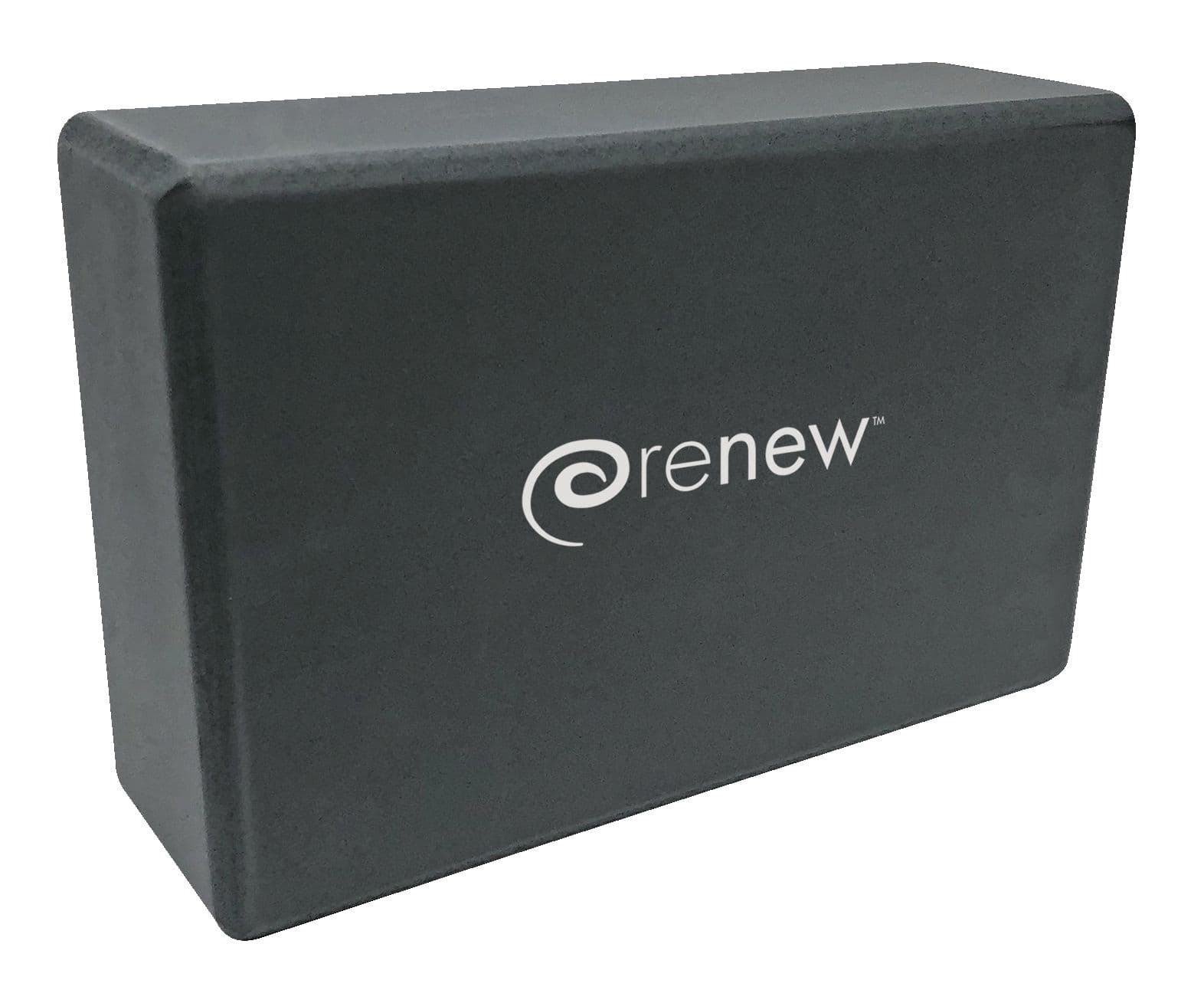 Renew Foam Yoga Block, Black, 9-in