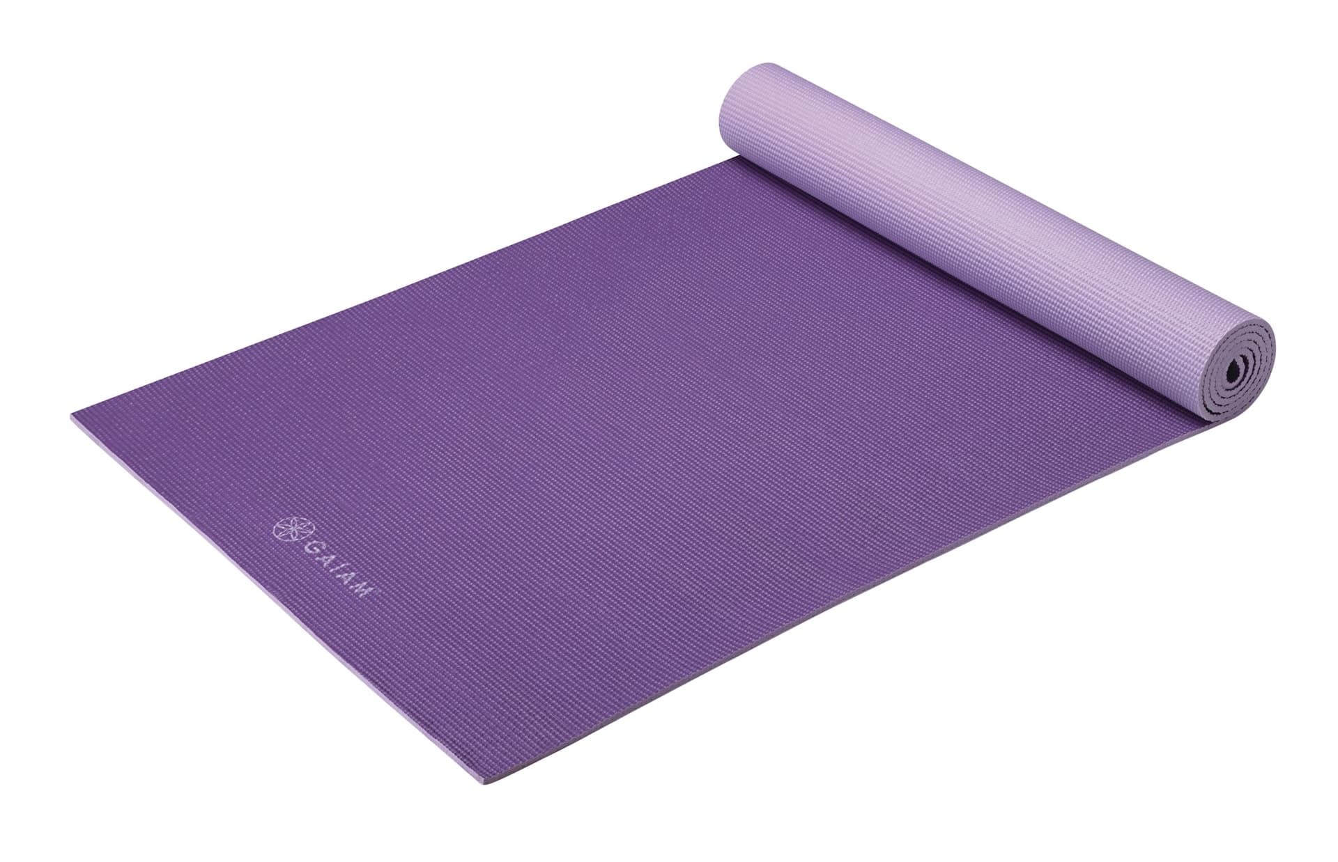 Gaiam Reversible Yoga Mat, Plum, 6-mm