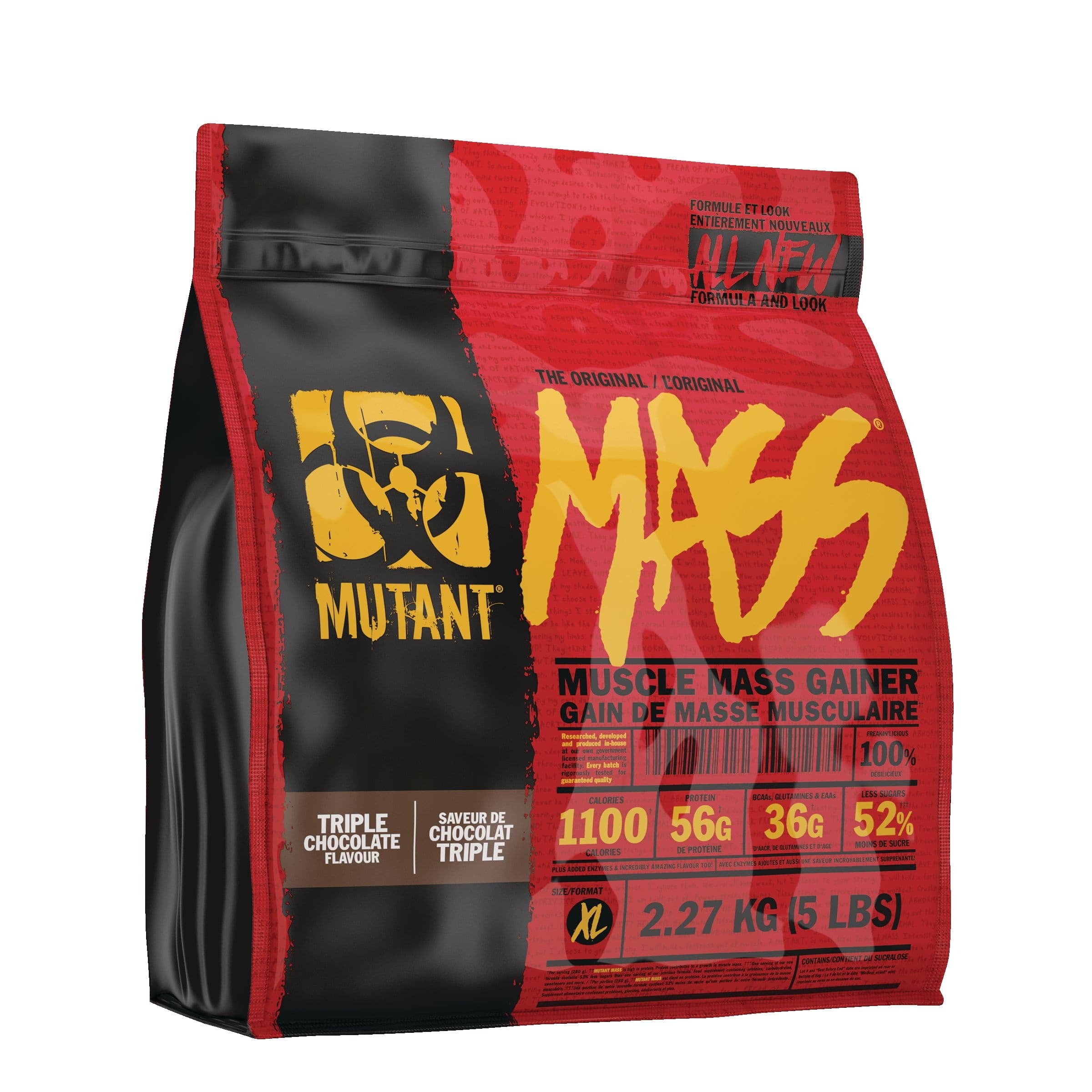 Mutant Mass Muscle Mass Gainer, Triple Chocolate Flavour, 5 lb (2.27 kg)
