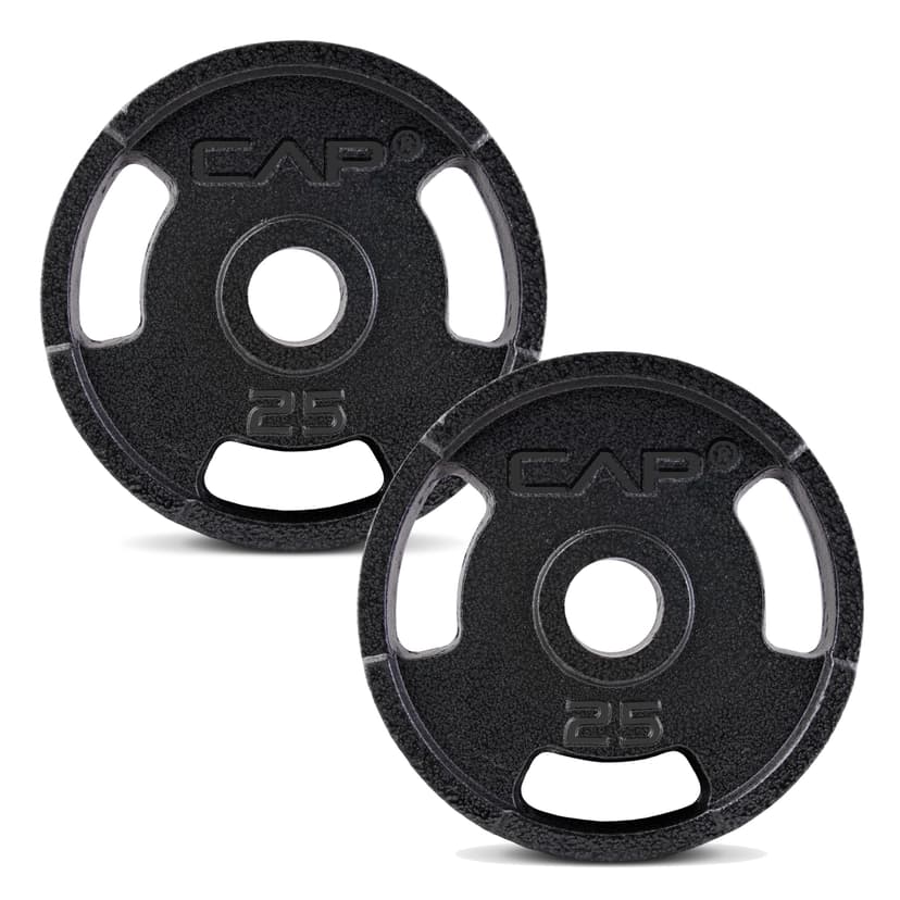 Cap Barbell Olympic Plate Weight Set, 25-lb, 2-pc