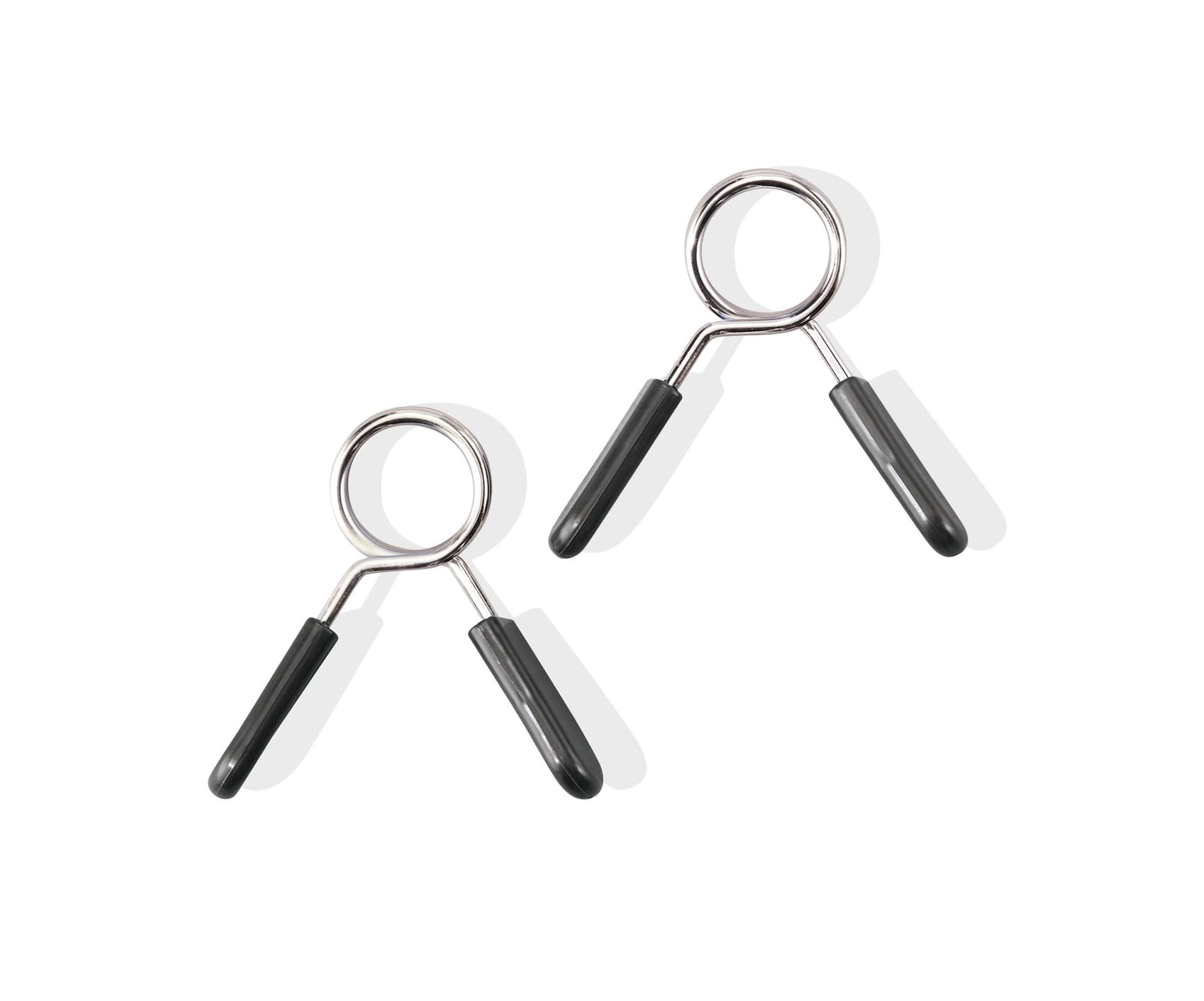 WA:KE Athletic 1-in Weightlifting Spring Clip Collars for Weight Bar, 2-pc