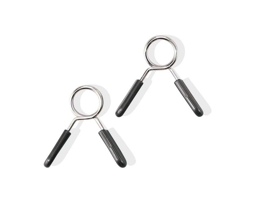 WA:KE Athletic 1-in Weightlifting Spring Clip Collars for Weight Bar, 2-pc