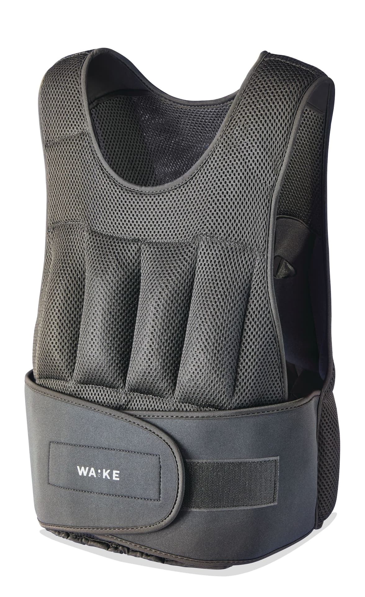 WA:KE Athletic Adjustable Weighted Vest with Removable Sandbags, 20-lb