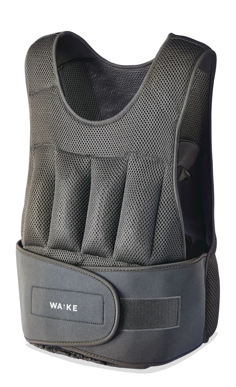 WA:KE Athletic Adjustable Weighted Vest with Removable Sandbags, 20-lb