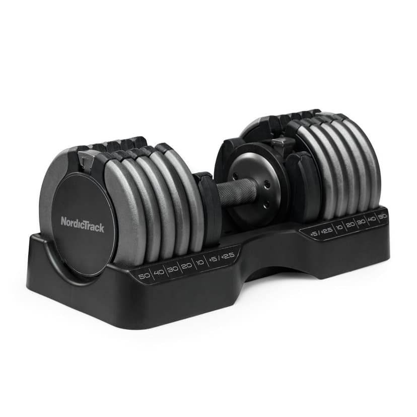NordicTrack Select-A-Weight Single Adjustable Dumbbell, 55-lb