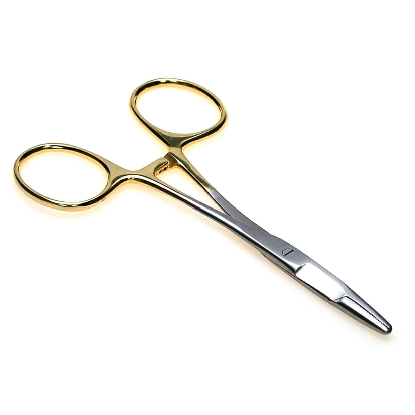 SuperFly Stainless Steel Forceps/Scissors, 6-in, Gold