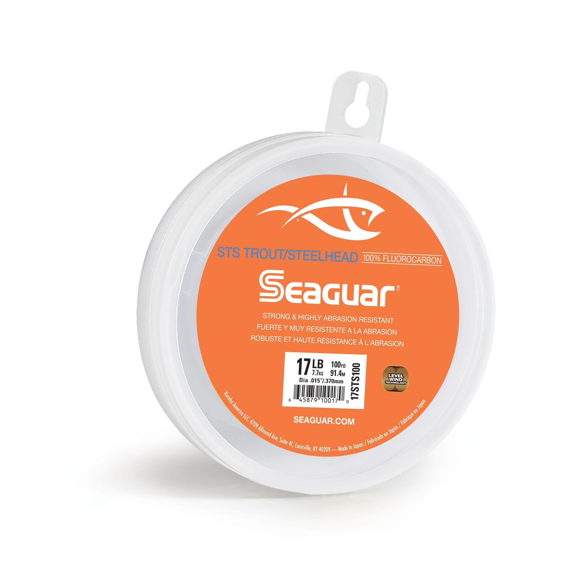 Seaguar STS Trout/Steelhead Fluorocarbon Leader Fishing Line, 17-lb Test